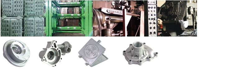 Die Casting Operation Division Uses Japanese TOSHIBA equipment and produces excellent die-casting for home appliances, automobiles, and food supplies.